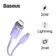 Cáp sạc nhanh tự ngắt Baseus Explorer Series Type-C to Lightning 20W 2m-Tím