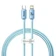 Cáp sạc nhanh Baseus Crystal USB-C to iP 20W 2m-Xanh dương