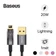 Cáp sạc nhanh tự ngắt Baseus Explorer Series USB-A to IP 2.4A 1M