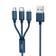 Cáp Remax 3 In 1 (Lightning - Type-C - Micro)-Xanh dương
