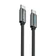 Cáp Trusmi USB-C to USB-C Led 60W dài 1m-Đen