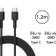 Cáp Aukey Type-C to Type-C CB-CD29 1.2M