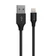 Cáp Devia Gracious Series USB-A to Lightning dài 1m-Đen