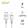 Cáp Golf USB-A to Lightning 2A GC-75I 1M