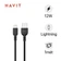 Cáp USB-A to Lightning Havit JS314 1m