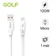 Cáp Golf USB-A to Micro sạc nhanh 120W GC-98T 1 mét