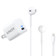 Combo 2 món gồm Sạc Anker Powerport III Nano 20W A2633 và Tai nghe Apple EarPods Lightning MMTN2