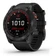 Đồng hồ thông minh Garmin Fenix 7x Sapphire Solar viền titanium dây cao su - Cũ Trầy Xước-Đen