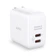Củ sạc nhanh Aukey PD 45W PA-B4T 2 cổng, chấu gập - Cũ-Trắng