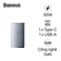 Sạc Baseus Gan5 Pro Ultra-Slim USB-C + USB-A 65W (kèm cáp C-C đen dài 1m)