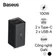 Sạc nhanh Baseus GaN6 Pro 2C + 2U 100W US kèm cáp C-C 100W 1m