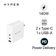 Củ sạc HyperJuice Gan PD 140W HJG140US kèm cáp Type-C 2M