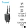 Sạc nhanh mini Trusmi PD 45W GAN 1A1C kèm cáp type-C to type-C 60W CH06