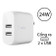 Củ sạc nhanh Belkin WCB002DQWH 2 cổng USB-A 12W 