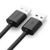 Cáp USB 2.0 Ugreen Type-A 2 đầu dài 3M 30136-Đen