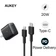 Sạc Aukey USB-C PD 20W kèm cáp C-Lightning PA-F1S