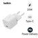 Củ sạc Belkin 25W USB-C sạc nhanh PD3.1 Wall Charger (tương thích iPhone 16 Series)