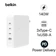 Củ sạc Belkin 140W GaN BOOST CHARGE Rockstar WCH014 - USB C x3, USB A x1