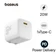 Sạc Baseus Cube 1C 20W chân CN gập (Kèm cáp C-L 20W dài 1M) 