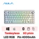 Bàn phím cơ không dây AULA F75 trắng contour