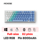 Bàn phím cơ không dây Mchose G75 Pro Tri-Mode Arctic Snow 