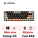 Bàn phím cơ E-Dra không dây EK368L Beta Trắng Xám