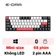 Bàn phím cơ E-Dra không dây EK368L BK Đen Trắng