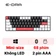 Bàn phím cơ E-DRA không dây EK368L WH Đen Trắng - Cũ