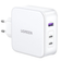 Củ sạc Ugreen GaN Nexode 3 cổng ( US 2C 1A ) 140W CD289 90548-Trắng