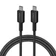 Cáp Anker 322 USB-C TO USB-C Nylon dài 1.8m A81F6-Đen