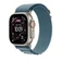 Dây đeo Apple Watch Alpine Loop 44/45/46/49mm Medium - Natural Titanium Finish-Xanh nhạt