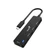 Hub chuyển đổi Genius UH-400 type-C 4 in 1-Đen