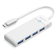 Hub USB C Orico PAPW4A-C3-015 4 in 1-Trắng