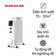Máy sưởi dầu Sunhouse SHD7084 13 lá có giá phơi