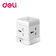 Ổ cắm điện Deli lập phương 4AC kèm 2USB-A và 1USB-C 1.6m CT412