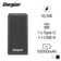 Pin sạc dự phòng Energizer 10000mAh /3.7V Li-Polymer UE10026WE