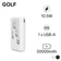Pin sạc dự phòng Golf 20.000mAh tích hợp dây L206
