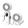 Quạt cầm tay mini Aecooly Halo 04 PE02 -Trắng