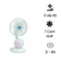 Quạt mini bóng đèn LD720 ( Màu ngẫu nhiên ) 