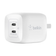 Sạc nhanh Belkin 45W 2 cổng USB-C PD 3.0 PPS GaN-Trắng