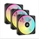 Fan Corsair ICUE Link QX120 RGB, magnetic dome RGB fan, starter kit-Đen