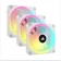 Fan Corsair ICUE Link QX120 RGB, magnetic dome RGB fan, starter kit-Trắng