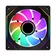 Quạt led Xigmatek Infinity Reverse 120mm Fan (Fixed RGB)-Đen
