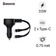 Sạc Baseus Enjoyment Retractable 2 in 1 C+C 33W