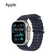 Dây đeo Apple Watch Ocean Band 49 Mm M/L Navy - Natural Titanium Case Finish - MXTH3FE/A