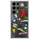 Mặt lưng Samsung Galaxy S23 Ultra Marvel Doodle-Trong suốt