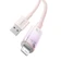 Cáp sạc nhanh tự ngắt Baseus Explorer Series USB-A to IP 2.4A 1M-Hồng