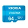 Thẻ nhớ MicroSD Kioxia Exceria CL10 U1 64GB-Xanh dương