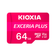 Thẻ nhớ MicroSD Kioxia Exceria Plus CL10 UHS-I U3 V30 4K A1 (Adapter) 64GB-Hồng