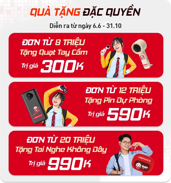 Quà tặng Back to school Mobile